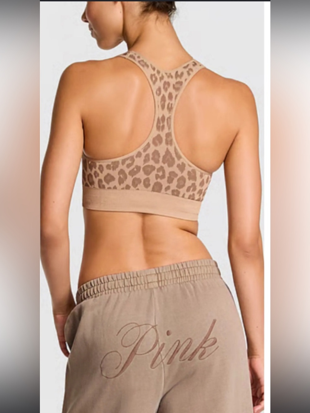 Victoria’s Secret PINK Leopard Seamless Active Set Small Sports Bra & Leggings
